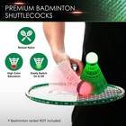 Led Badminton Shuttlecocks 4pcs - Glow In The Dark Night Games