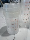 Vintage 4 Playtex Original Nurser Drop-in 3   7 Oz Clear Bottles With Flat Top