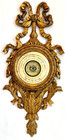 19th-c Italian Rococo Louis Xvi Style Giltwood Wall Barometer