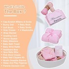 27-piece Baby Girl Shower Gift Basket Set - Newborn Essentials  Large Pink 
