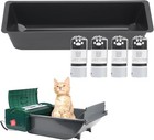Pet Zone Semi Automatic Cat Litter Box Permanent Waste Receptacle With 40 Liners