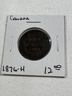 1876-h Canada Large Cent Bronze Coin