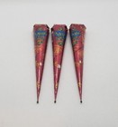 3 Cones Natural Kaveri Henna Cones Temporary Tattoo Body Art Mehandi Ink 