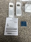 Panasonic Kx-tgc220 Cordless White Phone Digital Answering System 2 Handsets 