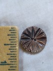 Antique 11 16  Carved Smoky Mother Of Pearl Button 