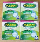  8  Polident 3 Minute Denture Cleaning Cleanser Tablets 28 Tablets Exp 09 2027