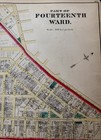 1880   s Johnson   s Map Of The 4th Ward New Jersey New York  Antique Hand Colored