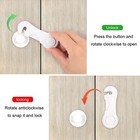 12 Packs Child Proof Cabinet Safety Locks Baby Latches 3m Adhesive Drawers Locks