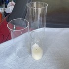 11 Clear 10    Cylinder Glass Hurricane Candle Holder