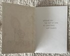 Unused Christmas Girl Cat Kitten Basket Love Vtg Greeting Card Betsey Clark 1978