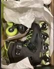 Rollerblade Lightning Black lime Inline Skates  Size 9 9 5  New 
