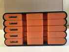 Orange Letraset  Case With Working Trays For Dry-transfer Lettering Sheets Used 