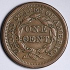 1854 Braided Hair Large Cent Xf E139 Ukwnm