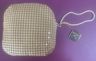 Elegant Vintage Fiora Small Metal Mesh Clutch Purse From Hong Kong 5  X 5  New