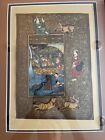 Antique Persian Miniature W c Painting  Paper Print Size 7x10