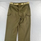 Vintage Bsa Boy Scouts Of America Pants Mens 34x32 Olive Cargo Talon Zip Belted