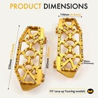 For Harley Road King Street Glide Mx Floorboards Footboards Cvo Ultra 14-24 Gold