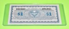 1989 Canadian Tire Store Money 1 00 One Dollar Note Serial   Q0818691