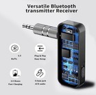 Bluetooth 5 3 Audio Adapter  Transmitter Receiver Adapter For Car Aux Stereo 