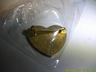 Nip 80 s Joan Jett Heart Shaped Logo 1  Wide Metal Pin Badge   The Blackhearts