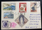 1969 Montecarlo Monaco Picture Postcard Cover To Toronto Canada Bay View