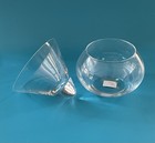 Crate   Barrel Clio Martini  cosmo   Glass Stemless W ice Chiller 7 5 Oz  Poland