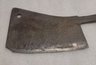 Antique Hand Forged Steel Meat Cleaver Very Cool  