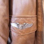 Rare Vtg Vintage Global Identity Leather Bomber Jacket Type Class-1 Size Large