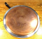 Revere Ware Usa Copper Bottom Pot Griddle Bacon Fry Pan Skillet Pancake Clean