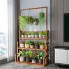 Large Wood Plant Stand Multi-layers Flower Pot Shelf Rack Hanging Planter Holder