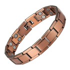 Men s Bracelet Magnetic Therapy Arthritis Pain Relief Pure Solid Copper Bangle