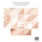 Dcwv      Rose Quartz Gold Paper Stack 12 x12  12 pkg Ps-005-00561 Double Sided
