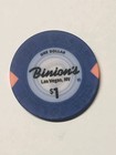 1 00 Chip From Binion s Casino New Style Las Vegas Nevada 