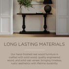 Maven Lane Arthur Traditional Wooden Console Table In Antiqued Black Finish