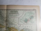 1897 The Century Atlas Map Set Of The West Indies 3 Maps Cuba Porto puerto  Rico