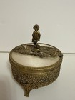 Gold Plated Vintage Trinket Box