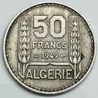 1949 Algeria 50 Francs Km  92 Circulated Condition