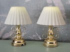 2 New Dollhouse Table Lamp New Miniature 1 12  Lot Battery Operated 