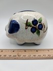 Blueberry Piggy Bank Ceramic Pig