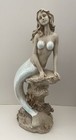 Large Mermaid Figurine Statue Coastal Nautical Beach Decor 17 5    Resin Beauty