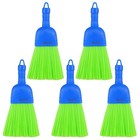 5 Pcs Durable Polyfiber Handheld Brush Set - Compact Whisk Broom For Indoor   Ou