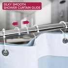 Shower Curtain Hooks Rust Proof Set Of 12 Stainless Steel Shower Curtain Rings