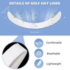 Gejoy Hat Sweat Liner 30 Pcs Hat Sweat Protector Disposable Cap Sweatband For   