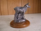 Rare Michael Ricker Signed Pewter Deer Elk Moose 1996