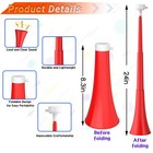 Collapsible Stadium Horn 24 Inch Vuvuzela Plastic Trumpet Blow Horn Noisemake   