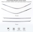 2023 2024 2025 Chrome Sporty Front Bumper Corner Cover Trims  Rear Bumper Prote