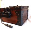 Japanese Antique 1000-yen Box With Metal Fittings Retro Items Width 26 Cm 10 2in