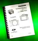 Owners Manual For Panasonic Dmc-fz7 Camera 120 Pages W clear Covers 