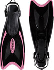Cressi Snorkeling Fins  Palau  Adjustable Open Heel  Travel Fins For Adults