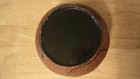 1800s Round Chinese Red Lacquer Box Incised Gold Gilt Vtg Antique Table Art Pot